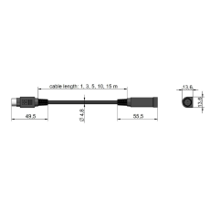 SONY CK-T12, CK-T13, CK-T14, CK-T15, CK-T16 연장케이블
