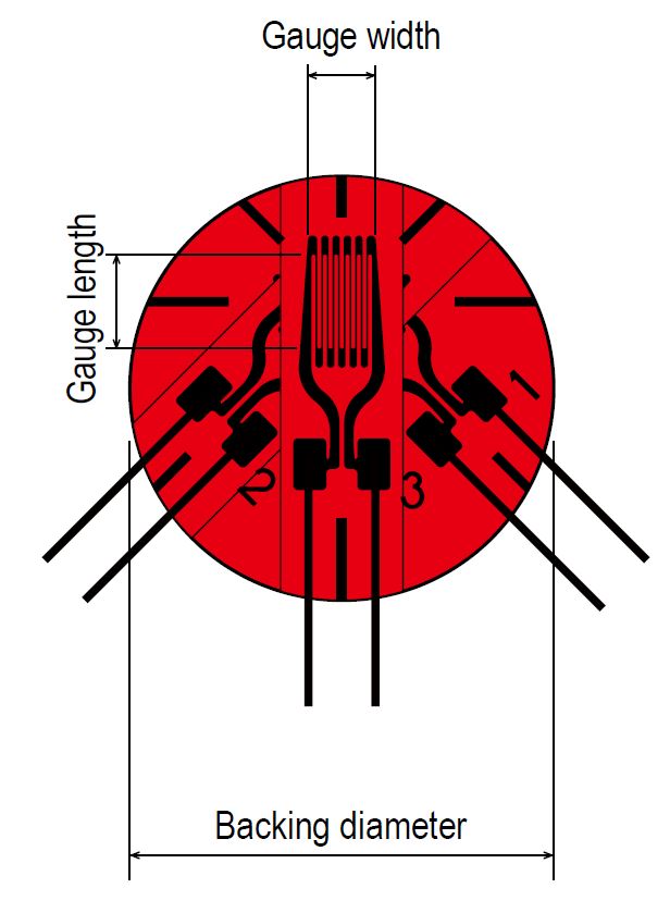 TOKYO SOKKI FRAB 3-ELEMENT ROSETTE GAGE