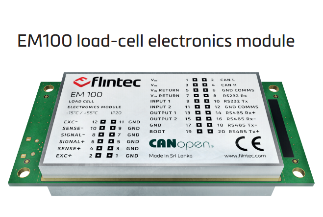 Flintec EM100 로드셀  RS232C,RS485/CANopen컨버터
