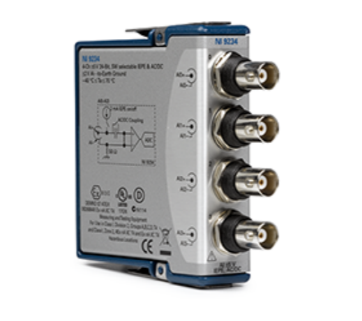 NI-9234 | IEPE with AC Coupling ICP 가속도계용 DAQ 4채널용