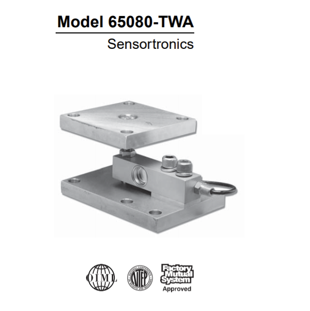 Sensortronics 65080-TWA Welded Seal Tantamount Weigh Module(단종예정)