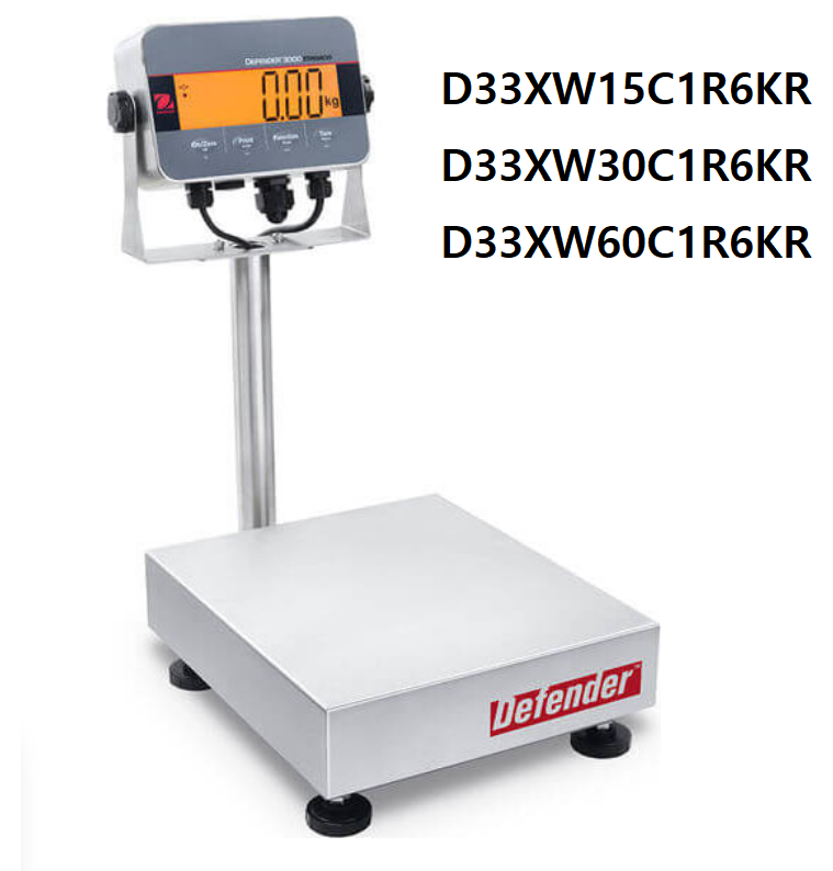 OHAUS DEFENDER 3000 SERIES D33XW 방수형 저울