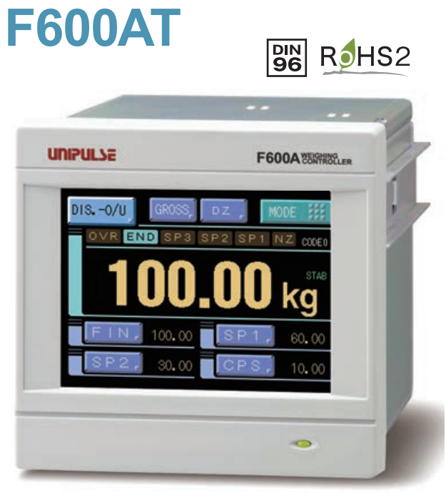 UNIPLUSE F600AT 투입계량용 그래픽 표시/터치 패널식 계량 표시기