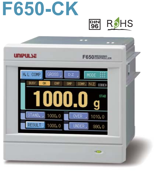 UNIPLUSE F650-CK  CHECKER 스케일용 그래픽 표시/터치 패널식 계량 표시기