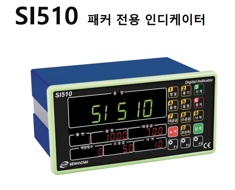 SI510 패커 전용 인디케이터