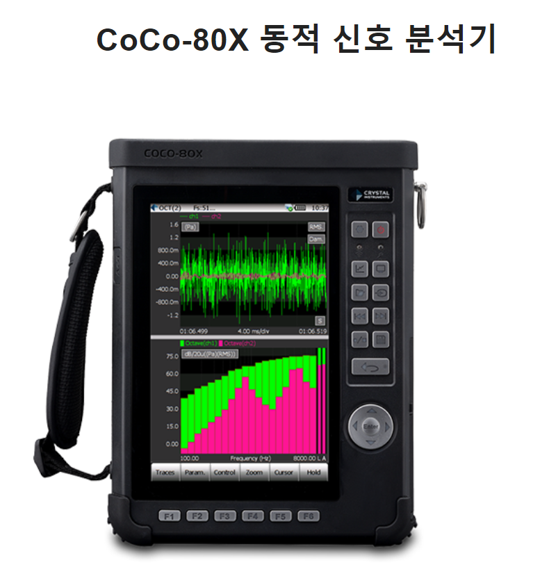 Crystal Instruments CoCo-80X 휴대용 진동분석기