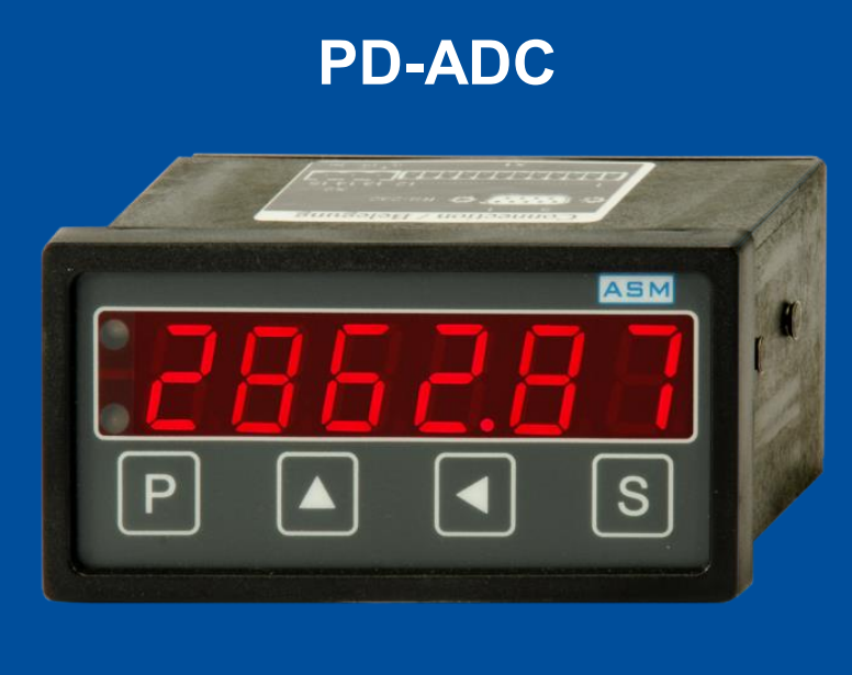 ASM PD-ADC DC전압 전류 입력 판넬METER