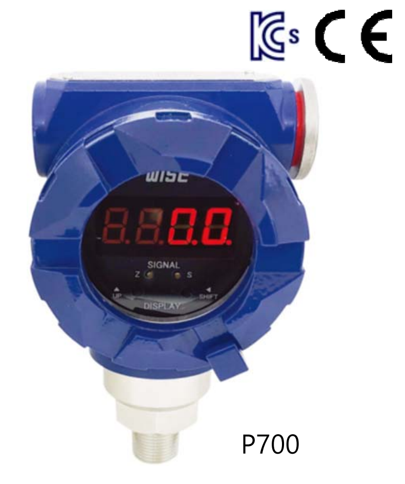 WISE P700 P710 방폭압력센서 가스,액체용(한국방폭인증)
