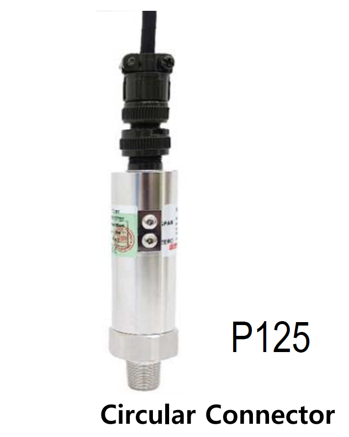 WISE P125 고정밀 압력센서 가스,액체용(Circular Connector)