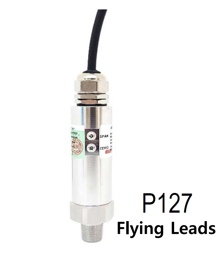 WISE P127 고정밀 압력센서 가스,액체용(Flying Leads)