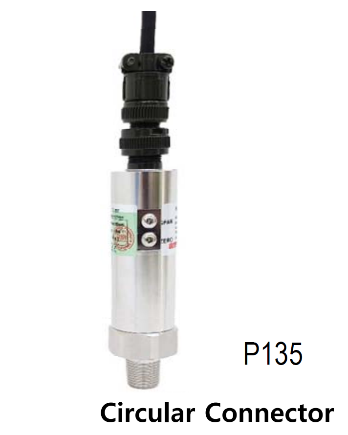 WISE P135 고압용 압력센서 가스,액체용(Circular Connector)