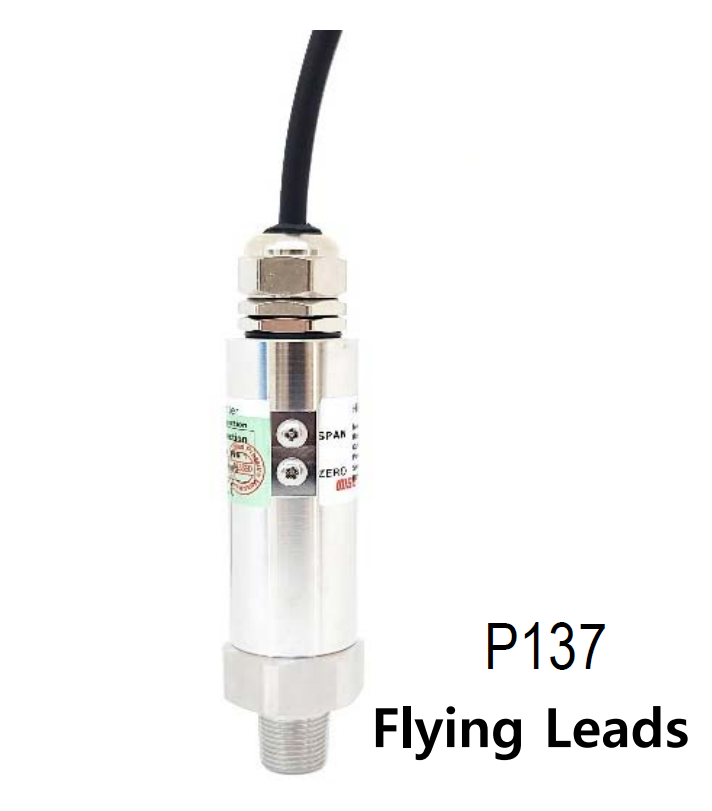 WISE P137 고압용 압력센서 가스,액체용(Flying Leads)