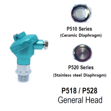 WISE P518, P528  Flush Diaphragm 압력센서 고점성 액체용(General Head)