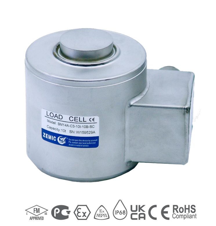 ZEMIC BM14A 압축용 LOADCELL OIML 승인