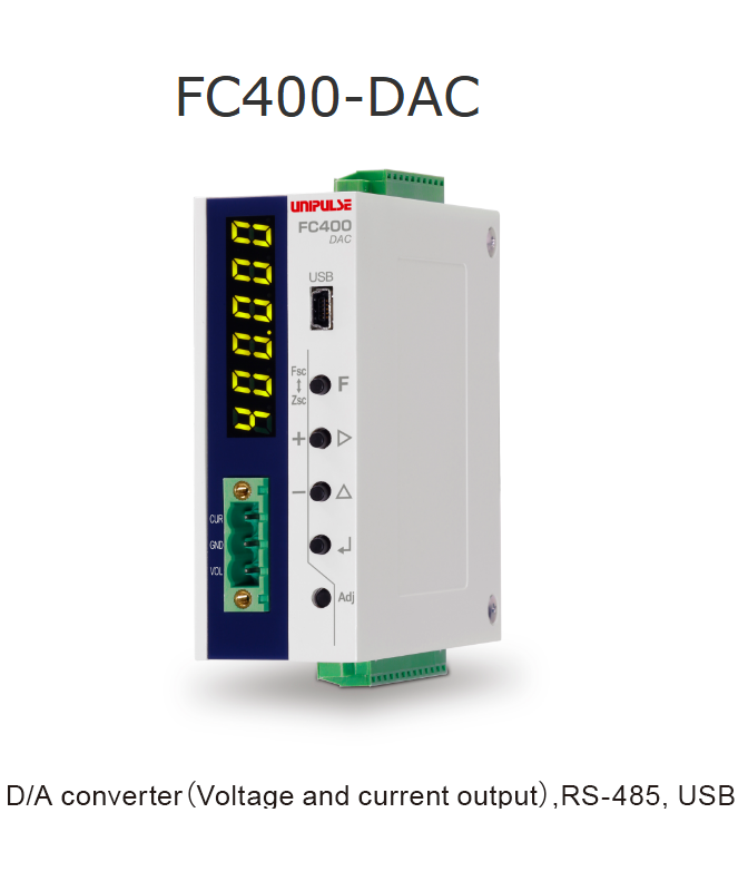 UNIPLUSE FC400-DAC DIN 레일 설치용 투입, 배출계량용 Indicator