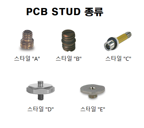 PCB STUD 가속도계 마운팅 스터드