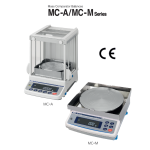 MC-A MC-M SERIES Mass Comparator Balance(일반저울로 사용시 제약있음)